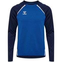 Koszulka Hummel Lead 2.0 Crew. Niebieskie swetry nierozpinane Hummel, bez wzorów, bez kołnierzyka, bez ramiączek. Za 204.50 zł.