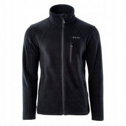 Polar męski Hi-Tec Monar - czarny, Rozmiar L. Czarne bluzy z polaru Hi-tec, l, bez wzorów, z materiału, bez kaptura. W wyprzedaży za 124.99 zł.