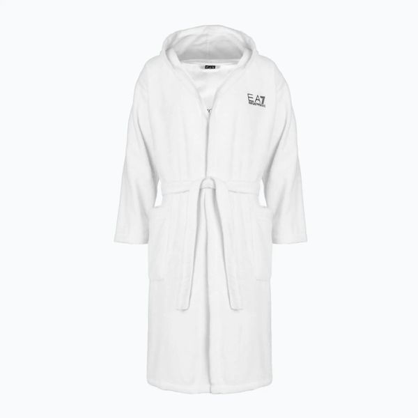 Szlafrok męski EA7 Emporio Armani Core Bathrobe. Białe szlafroki EA7 Emporio Armani, l, bez wzorów, z bawełny, bez ramiączek, bez kaptura. Za 559.99 zł.