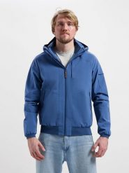 TRAVELIN' Kurtka funkcyjna "Karl" w kolorze niebieskim rozmiar: M. Niebieskie kurtki outdoor i hardshell Travelin', m, z aplikacjami, ze skóry, bez kaptura. Za 339.99 zł.