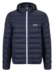 Hugo Boss Kurtka pikowana w kolorze granatowym rozmiar: 3XL. Niebieskie kurtki HUGO BOSS, xl, bez wzorów, bez kaptura. Za 486.58 zł.