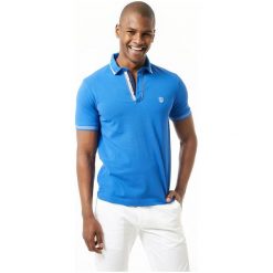 Jimmy Sanders Koszulka Polo Męska L Niebieska. Niebieskie koszulki polo sportowe Jimmy Sanders, bez wzorów, bez kołnierzyka, bez ramiączek. Za 119.00 zł.