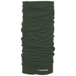 Wielofunkcyjny komin całoroczny dla dorosłych Viking Regular. Zielone szaliki Viking, bez wzorów, z materiału. Za 29.99 zł.
