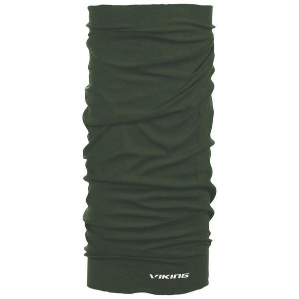 Wielofunkcyjny komin całoroczny dla dorosłych Viking Regular. Zielone szaliki Viking, bez wzorów, z materiału. Za 29.99 zł.