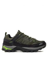 CMP Trekkingi Rigel Low Trekking Wp 3Q54457 Khaki. Brązowe buty trekkingowe CMP, bez wzorów, ze skóry, bez zapięcia. Za 349.99 zł.