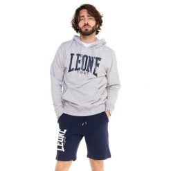 Bluza Leone 1947 Apparel Big Logo z lekkiej bawełny. Brązowe bluzy LEONE 1947 APPAREL, bez wzorów, z bawełny, bez kaptura. W wyprzedaży za 134.59 zł.