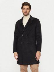 Guess Płaszcz wełniany M4BL47 WGJU2 Czarny Regular Fit. Czarne płaszcze Guess, l, z aplikacjami, z syntetyku, bez kaptura. Za 1,149.00 zł.