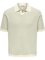 ONLY & SONS Koszulka polo "Kian" w kolorze kremowym rozmiar: XL. Brązowe koszulki polo sportowe Only & Sons, xl, bez wzorów, z bawełny, bez kołnierzyka, bez ramiączek. Za 105.38 zł.