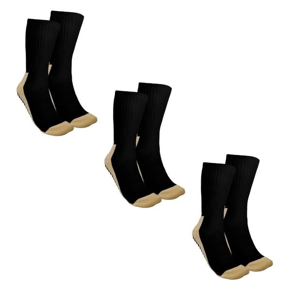 Skarpetki ANTISKID czarne, 3 pary. Brązowe skarpety Legea, bez wzorów. W wyprzedaży za 100.00 zł.