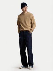 Polo Ralph Lauren Bluza 710916689038 Beżowy Regular Fit. Brązowe bluzy Polo Ralph Lauren, m, bez wzorów, z bawełny, bez kaptura. Za 819.99 zł.