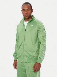 Kappa Bluza 301EFU0 Zielony Regular Fit. Zielone bluzy Kappa, m, bez wzorów, z syntetyku, bez kaptura. Za 179.99 zł.