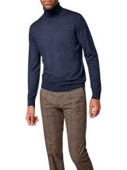 Pierre Cardin Sweter w kolorze granatowym rozmiar: S. Niebieskie golfy Pierre Cardin, s, bez wzorów, z wełny, bez ramiączek. Za 171.95 zł.