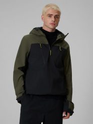 4F Kurtka przejściowa membrana 8000 męska - khaki 3XL. Brązowe kurtki 4F, m, bez wzorów, z materiału, bez kaptura. Za 349.99 zł.