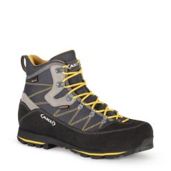 Buty sportowe trekkingowe męskie Aku Trekker Lite III Gore-tex skóra. Czarne buty trekkingowe Aku, bez wzorów, z gore-texu, bez zapięcia, trekkingowe, gore-tex. Za 499.00 zł.