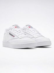 Reebok Skórzane sneakersy "Club C 85" w kolorze białym rozmiar: 37,5. Białe buty sportowe casual Reebok, bez wzorów, bez zapięcia. Za 315.50 zł.