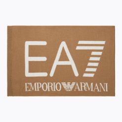 Szalik EA7 Mountain Visibility. Brązowe szaliki EA7 Emporio Armani, bez wzorów, z materiału. Za 189.99 zł.