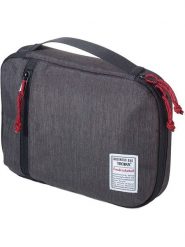 Troika Torba na kable w kolorze antracytowym - 27,5 x 20,5 x 3 cm rozmiar: onesize. Czarne odzież kompresyjna Troika, bez wzorów, z materiału, na ramię, bez dodatków. Za 96.60 zł.