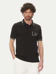La Martina Polo Adrian MAP009 PK001 Czarny Regular Fit. Czarne koszulki polo La Martina, m, bez wzorów, z bawełny, bez kołnierzyka, bez ramiączek. Za 519.99 zł.