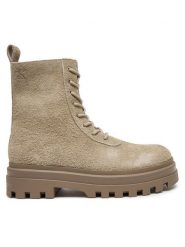 Calvin Klein Jeans Trapery Lugged Lace Zip Boot Oxf Hr Su YM0YM01068 Beżowy. Brązowe trapery Calvin Klein Jeans, z jeansu, bez zapięcia. Za 899.99 zł.