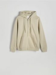 Bluza z kapturem - jasnozielony. Zielone bluzy z kapturem Reserved, l, bez wzorów, z bawełny, z kapturem. W wyprzedaży za 79.99 zł.