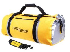Torba wodoszczelna OverBoard Duffel 60l. Żółte torby na ramię OVERBOARD, bez wzorów, z materiału, na ramię, duże, bez dodatków. Za 519.00 zł.