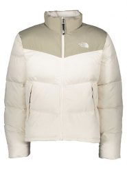 The North Face Kurtka pikowana "Saikuru" w kolorze kremowo-beżowym rozmiar: S. Brązowe kurtki The North Face, s, bez wzorów, bez kaptura. Za 434.85 zł.