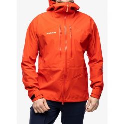 Kurtka z membraną męska Mammut Taiss HS Hooded Jacket. Czerwone kurtki Mammut, m, bez wzorów, bez kaptura. Za 1,660.99 zł.