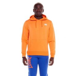 Bluza z kaptur na co dzień na siłownię. Brązowe bluzy LEONE 1947 APPAREL, bez wzorów, z bawełny, bez kaptura. Za 164.19 zł.