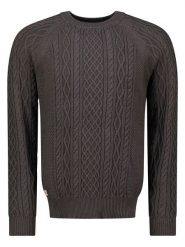 Geographical Norway Sweter "Fresh" w kolorze antracytowym rozmiar: 3XL. Czarne swetry nierozpinane Geographical Norway, xl, bez wzorów, z bawełny, bez kołnierzyka, bez ramiączek. Za 121.51 zł.