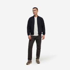 Bluza na zamek męska Domyos fitness. Niebieskie bluzy DOMYOS, m, bez wzorów, z materiału, bez kaptura. Za 89.99 zł.