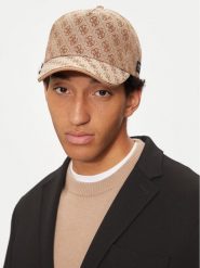 Guess Czapka z daszkiem AM9369 POL01 Beżowy. Brązowe czapki z daszkiem Guess, z aplikacjami, z materiału. Za 199.99 zł.