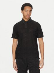 HUGO Polo Dompoli 50535150 Czarny Relaxed Fit. Czarne koszulki polo Hugo, m, bez wzorów, z wiskozy, bez kołnierzyka, bez ramiączek. Za 259.99 zł.