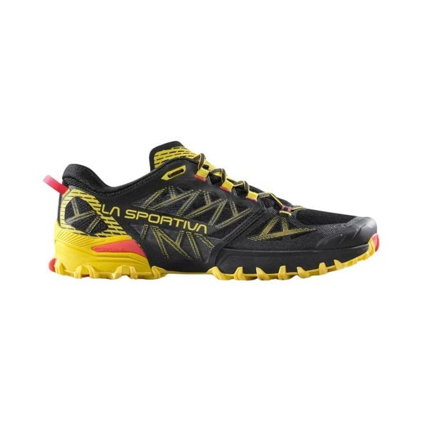 Buty do biegania w terenie La Sportiva Bushido III. Czarne buty turystyczne La Sportiva, bez wzorów, z materiału, bez zapięcia, do biegania. Za 745.50 zł.