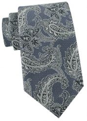 Krawat Męski - Angelo di Monti - Niebieski z Popielem, Duży Wzór. Niebieskie krawaty i muchy Angelo di Monti, bez wzorów, z tkaniny. Za 45.00 zł.