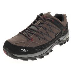Buty trekkingowe męskie CMP Rigel Low. Czarne trekkingi CMP, bez wzorów, z materiału, bez zapięcia. W wyprzedaży za 359.99 zł.