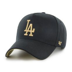 Brand `47 czapka z daszkiem MLB Los Angeles Dodgers czarna. Czarne czapki z daszkiem 47 Brand, bez wzorów, z materiału. Za 179.00 zł.