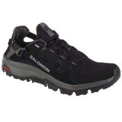 Buty trekkingowe męskie Salomon Techamphibian 5. Czarne buty turystyczne Salomon, bez wzorów, z gumy, bez zapięcia, trekkingowe. Za 488.00 zł.