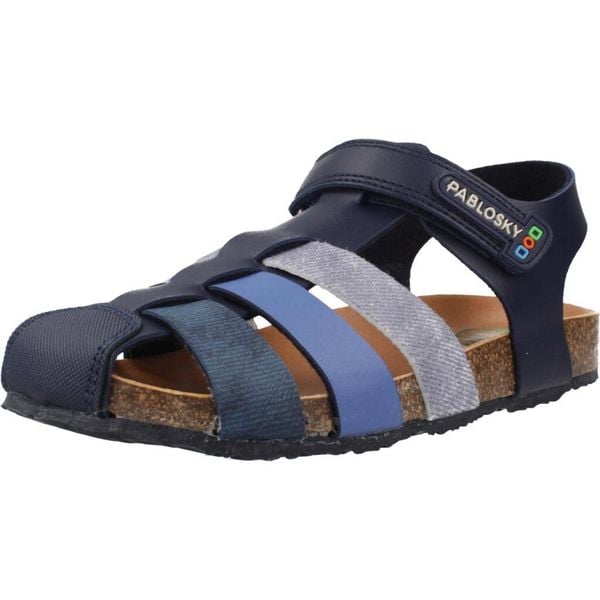Sandały PABLOSKY 520227P Niebieski. Niebieskie sandały PABLOSKY, ze skóry, bez zapięcia. Za 259.99 zł.