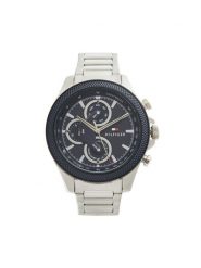 Tommy Hilfiger Zegarek Clark 1792080 Srebrny. Szare, analogowe zegarki Tommy Hilfiger, srebrne. Za 719.99 zł.