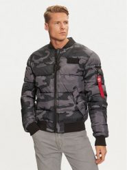 Alpha Industries Kurtka bomber 138116C Czarny Regular Fit. Czarne kurtki Alpha Industries, m, bez wzorów, z syntetyku, bez kaptura. Za 539.99 zł.