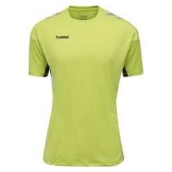 HUMMEL Koszulka treningowa męska sportowa Tech Move Jersey. Zielone t-shirty sportowe Hummel, bez wzorów, z jersey, bez ramiączek, do piłki nożnej. Za 39.90 zł.
