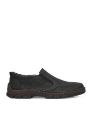 Rieker Półbuty CEO-12253-00 Czarny. Czarne eleganckie półbuty Rieker, bez wzorów, ze skóry, bez obcasa, bez zapięcia. Za 389.99 zł.