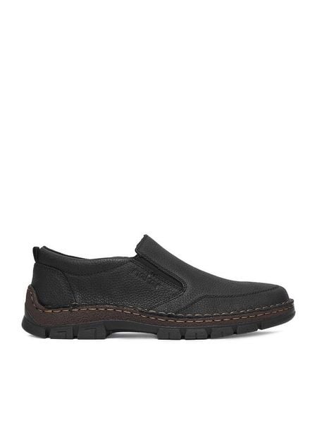 Rieker Półbuty CEO-12253-00 Czarny. Czarne eleganckie półbuty Rieker, bez wzorów, ze skóry, bez obcasa, bez zapięcia. Za 389.99 zł.