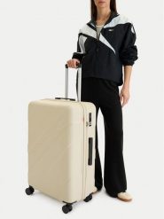 Reebok Walizka duża CEO-RBK-WAL-025-L Beżowy. Brązowe walizki Reebok, bez wzorów, duże. Za 349.99 zł.