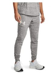 Under Armour Spodnie dresowe "Rival" w kolorze szarym rozmiar: XXL. Szare spodnie treningowe długie Under Armour, xxl, bez wzorów, z bawełny. Za 122.96 zł.