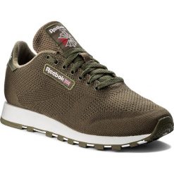 Buty Reebok - Cl Leather Ultk CM9878 Army Green/White. Zielone buty sportowe casual marki Reebok, z materiału. W wyprzedaży za 299.00 zł.