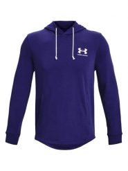 Under Armour Bluza w kolorze granatowym rozmiar: L. Niebieskie bluzy Under Armour, l, bez wzorów, z bawełny, z kapturem. Za 177.52 zł.