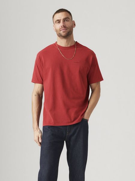 Levi's Koszulka "Red Tab Vintage" w kolorze czerwonym rozmiar: M. Czerwone bezrękawniki Levi's®, m, bez wzorów, z bawełny, bez kołnierzyka, bez ramiączek. Za 79.59 zł.
