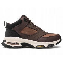 Buty trekkingowe męskie SKECHERS BULLDOZER wodoodporne. Czarne trekkingi Skechers, bez wzorów, ze skóry, bez zapięcia. Za 379.00 zł.