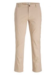 Jack & Jones Spodnie chino w kolorze beżowym rozmiar: W33/L34. Brązowe eleganckie spodnie Jack & Jones, l. Za 132.67 zł.